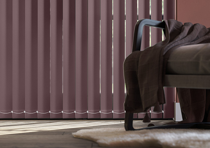 Trinity (Blackout), Plum - Vertical Blind - Image 5